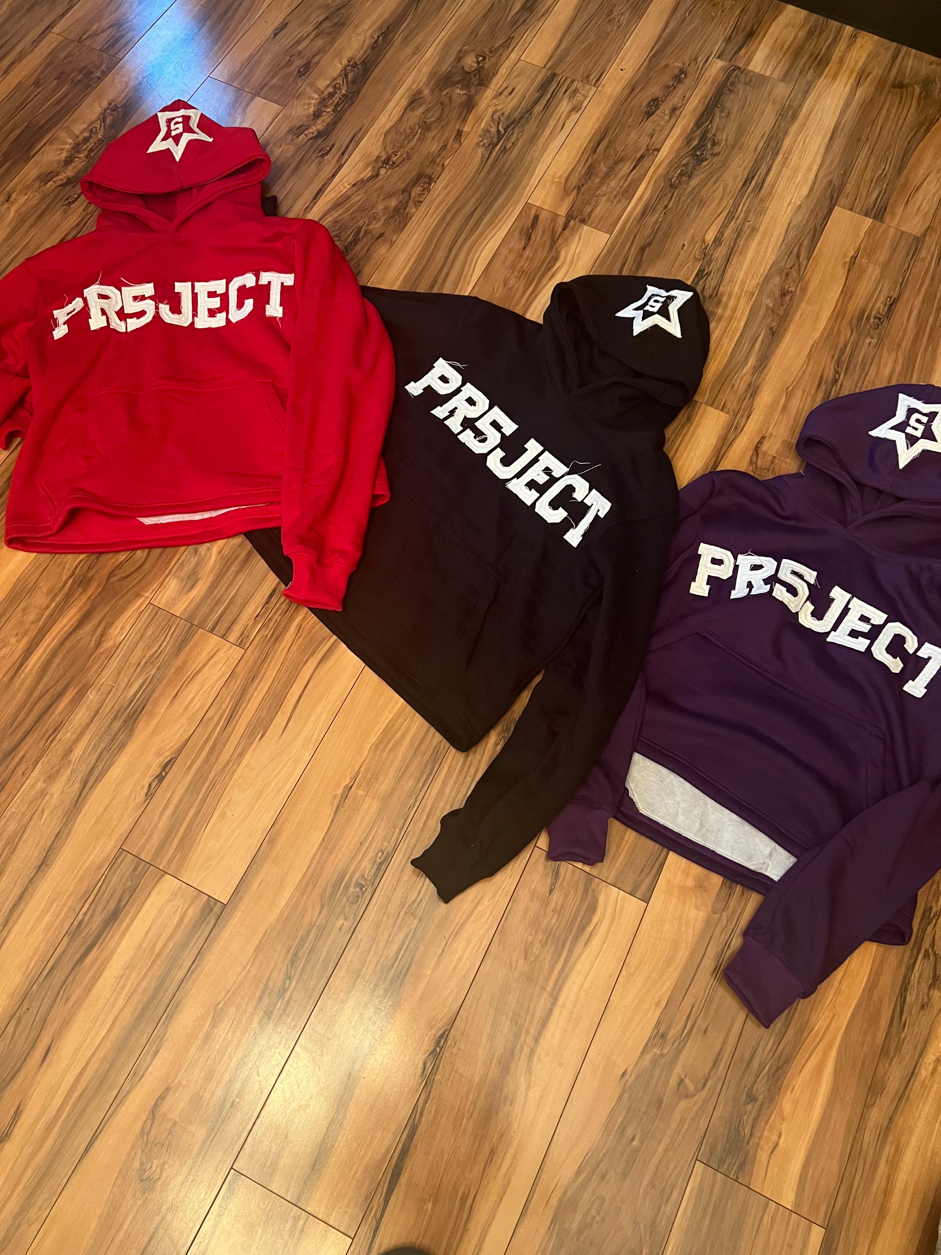 "PR5JECT" Distressed Hoodie